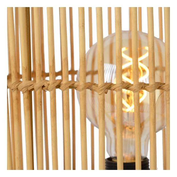 Lucide JANTINE - Lampe de table - Ø 30 cm - 1xE27 - Naturel - détail 2
